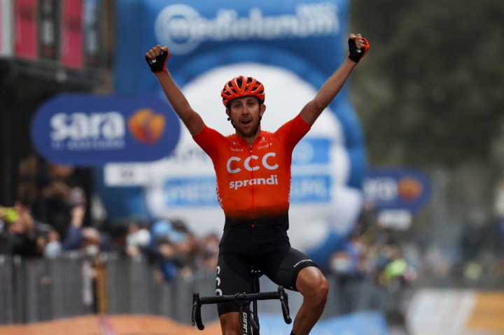 Josef Černy győzelme a Giro d'italia 19. szakaszán, AstibanFotó: Luca Bettini / AFP