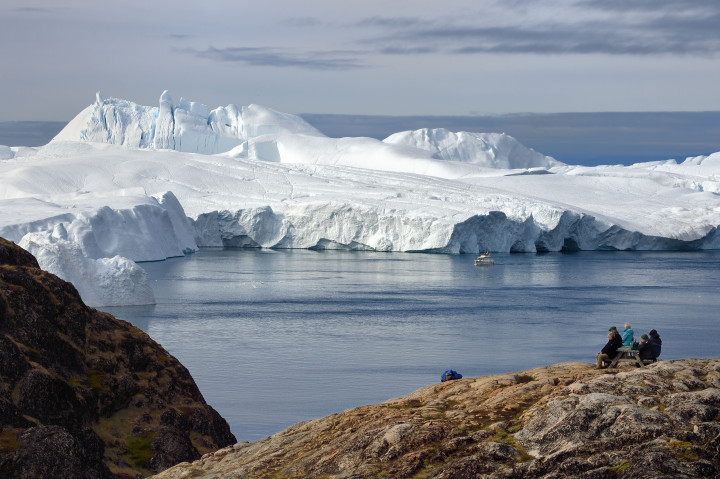 A Jakobshavn-gleccser Grönlandon 2018. augusztus 27-én – Fotó: Riegier Bertrand / hemis.fr / hemis.fr / Hemis via AFP