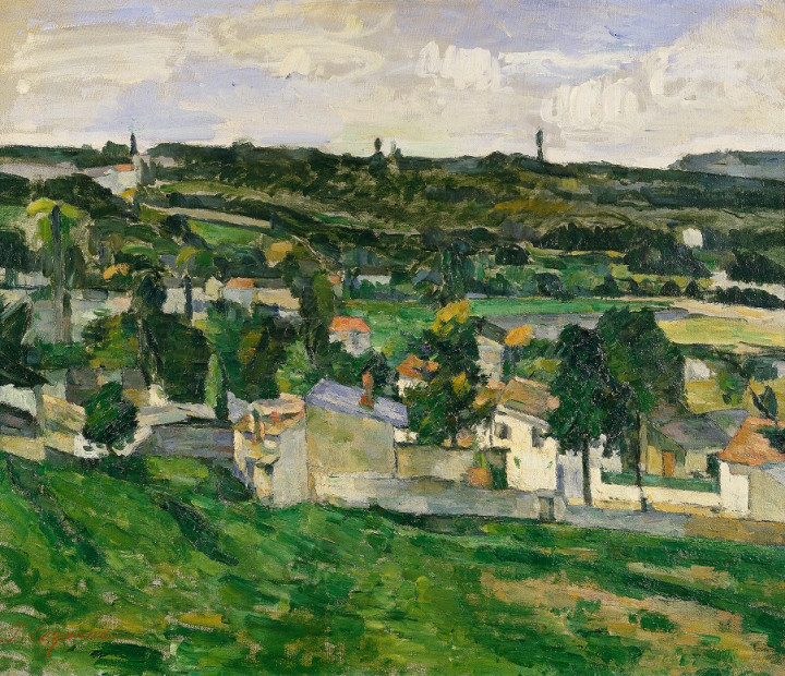 Kilátás az Auvers-sur-Oise-re – Paul Cézanne
