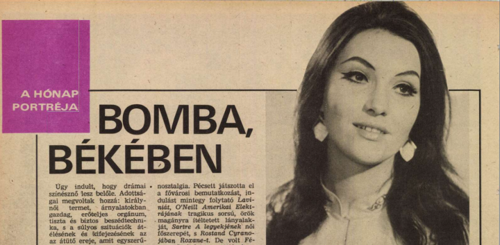 Pécsi Ildikó a Magyar Ifjúság 1975. május 30-i számában. Forrás: Arcanum