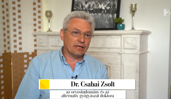 Csabai Zsolt a TV2 Életmódi nevű magazinműsorában, Győrfi Pál és Nagy Réka műsorvezetésével 2020 májusában