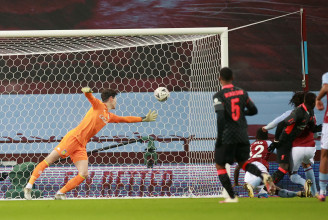 Négy góllal avatta fel a Liverpool az Aston Villa 19 éves magyar kapusát