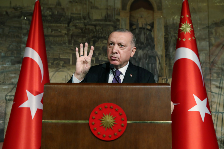 Recep Tayyip Erdoğan török elnök. Fotó: Reuters