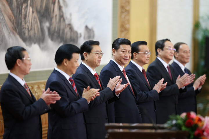 Hszi Csin-Ping és a Kínai Kommunista Párt új vezetésének első sajtótájékoztatója Pekingben 2012-ben – Fotó: Feng Li / Getty Images