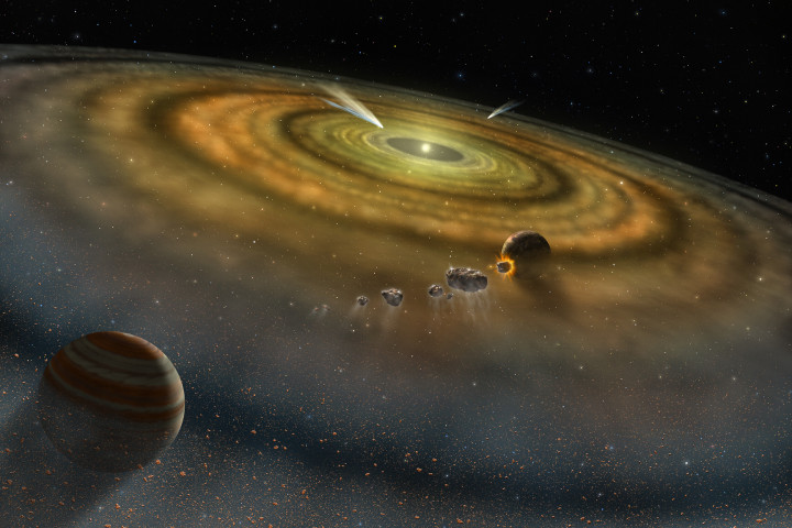 Fantáziarajz a születő Naprendszerről (kép: NASA)
