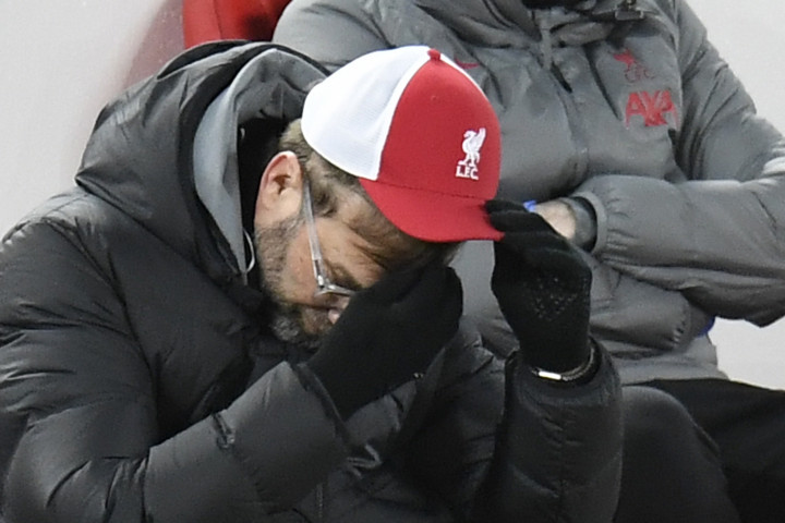 Jürgen Klopp nehezen viselte csapata szenvedését – Fotó: AFP/Peter Powell