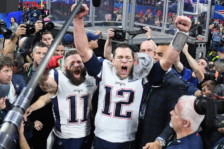 Tom Brady a 2019-es Super Bowl után – Fotó: Harry How / Getty Images / AFP