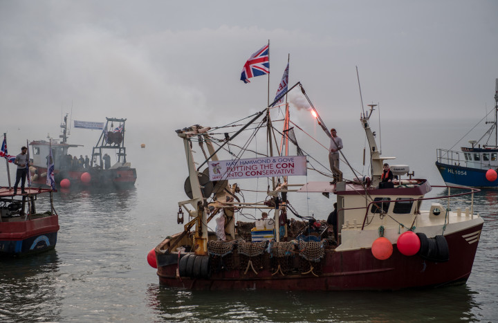 A kilépésért tüntető angol halászok 2018-ban – Fotó: Chris J Ratcliffe / Getty Images