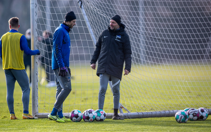 Petry a Hertha edzésén 2021 januárjában – Fotó: Andreas Gora / DPA / PA / AFP