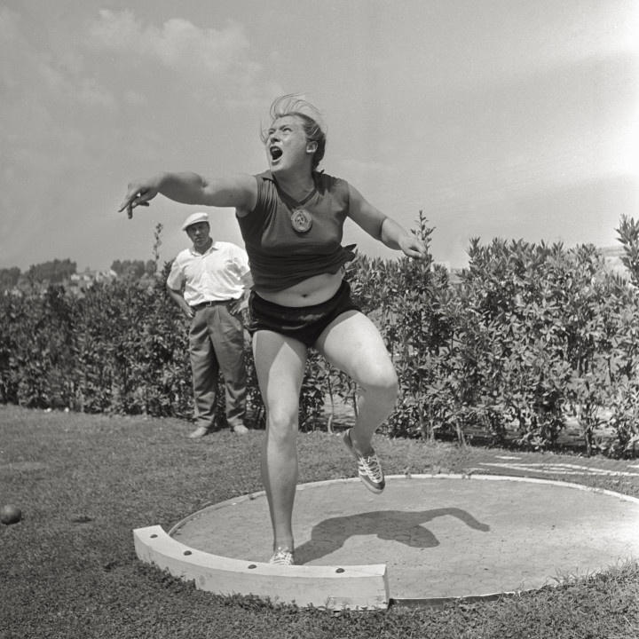 Tamara Pressz az 1960-as római olimpián – Fotó: Angelo Cozzi; Mario De Biasi; Sergio Del Grande; Walter Mori / Mondadori via Getty Images