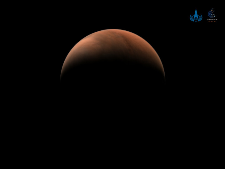 A műhold által a Marsról készített felvétel – Fotó: Jin Liwang / Xinhua / AFP