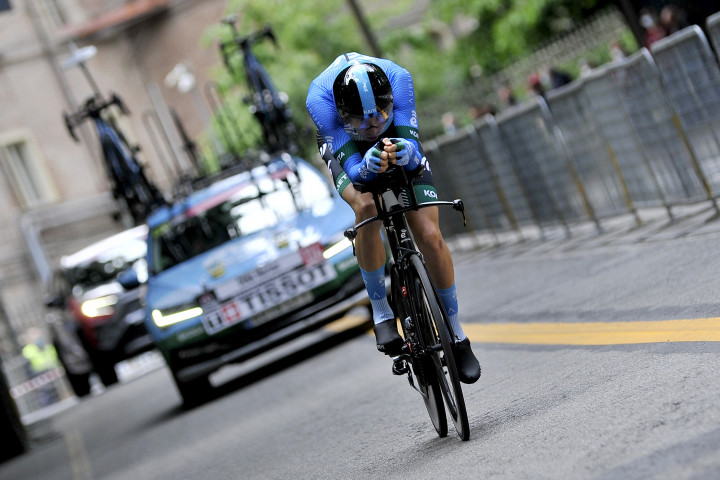 Dina Márton a Giro d'Italia első szakaszán tekerFotó: Vincenzo Izzo/Getty Images