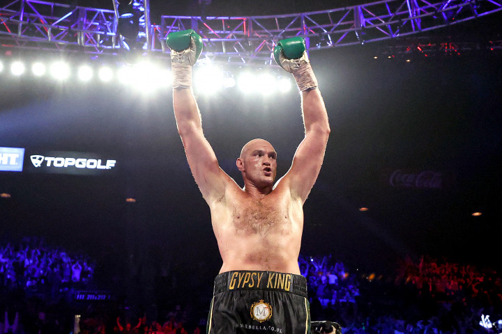 Tyson Fury ünnepli Deontay Wilder elleni győzelmét 2020 februárjábanFotó: Al Bello/AFP