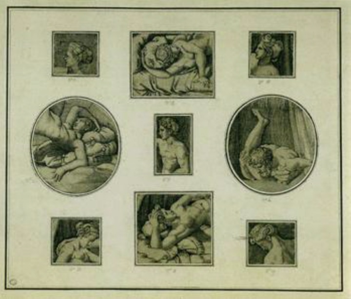 Az eredeti képek British Museumban kiállított töredékei – Forrás: Wikimedia Commons