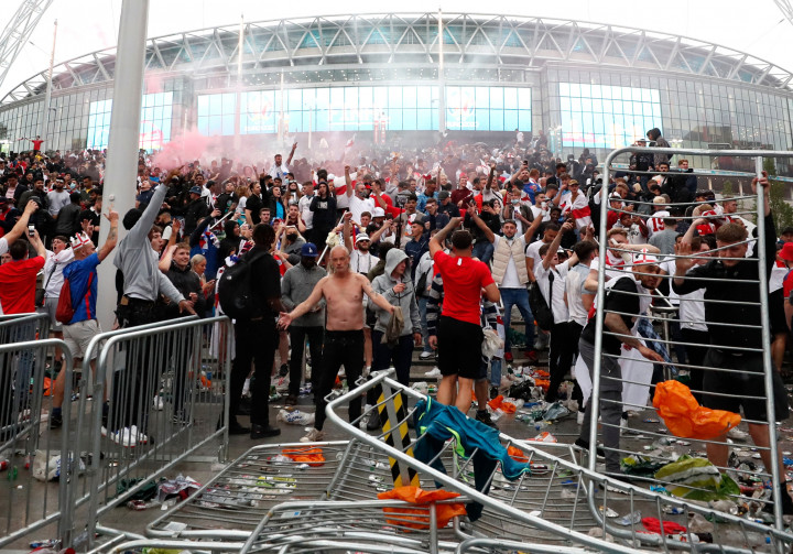 A Wembley Stadion az Eb-döntő előtt 2021. július 11-én – Fotó: Lee Smith / Reuters