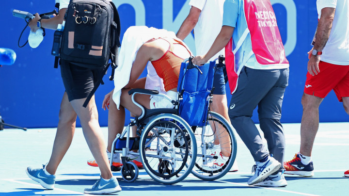 Paula Badosa hőguta miatt adta fel teniszmérkőzését a tokiói olimpiánFotó: Lucy Nicholson/Reuters