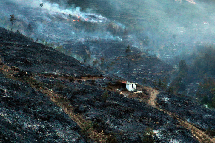 Burdurban, Törökországban is hatalmas pusztítást végzett az erdőtűz – Fotó: Mustafa Ciftci / Anadolu Agency / AFP