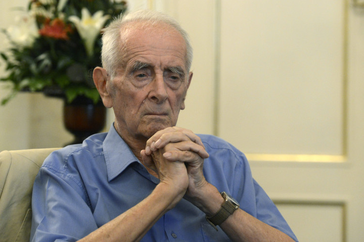 Vitányi Iván szociológus, író, esztéta, politikus a 90. születésnapja alkalmából rendezett köszöntésen a Petőfi Irodalmi Múzeumban 2015. július 3-án – Fotó: Soós Lajos / MTI