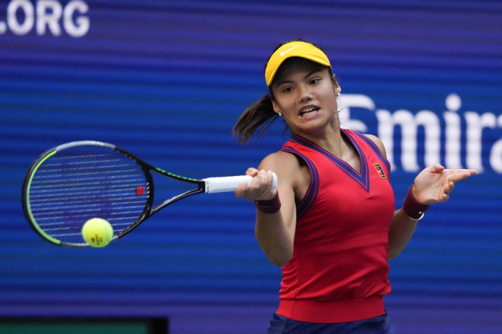 Emma Raducanu a döntőben – Fotó: Timothy A. Clary / AFP