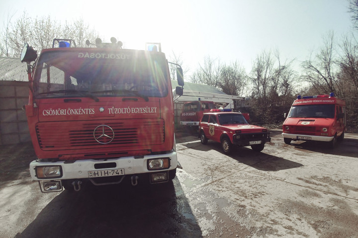 A csömöri önkéntes tűzoltók járműparkja – Fotó: Csömöri Önkéntes Tűzoltó Egyesület
