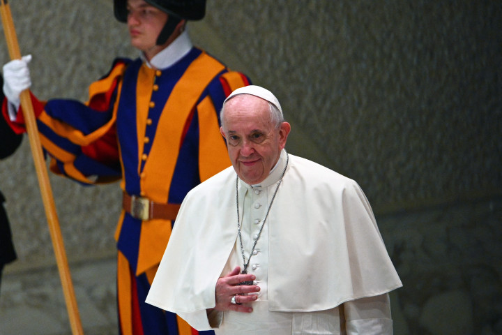 Ferenc pápa a Vatikánban 2021. november 3-án – Fotó: Andreas Solaro / AFP